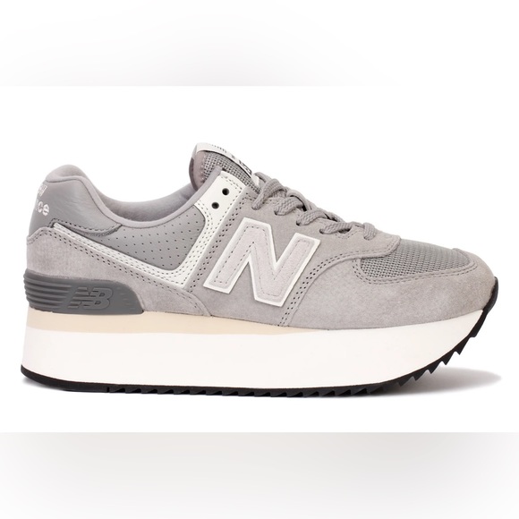 New Balance Shoes - New Balance Gray 574+ Platforms Size 8
